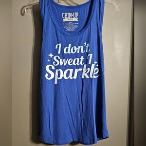 Chin-Up Racerback Workout shirt size L